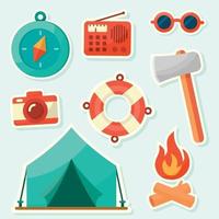 Summer Camp Icon Collection vector