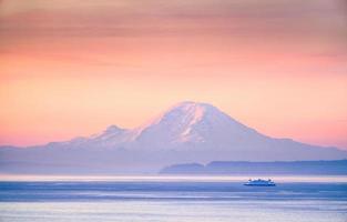 Mount Rainier at sunrise photo