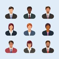 Business People Avatar Collection vector