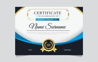 Modern Elegant Certificate Template vector