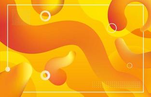 Yellow Gradient Liquid Fluid Background vector