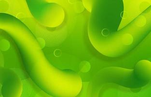 Abstract Green Fluid Background vector