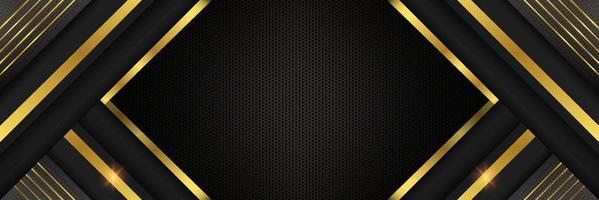 Luxury Black and Gold Background vector