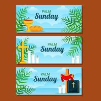 Palm Sunday Banner Design vector