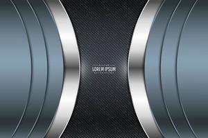 Luxury of blue metallic background dark space with line texture. vector