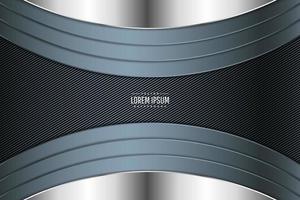 Luxury of blue metallic background dark space with line texture. vector