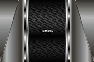 Luxury of gray metallic background dark space with line texture. vector