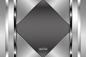 Luxury of gray metallic background dark space with line texture. vector