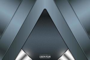 Luxury of blue metallic background triangle shape dark space with line texture. vector