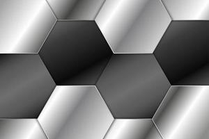 Metal background with polygon shape. vector