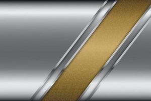 Metallic of gray with gold texture. vector