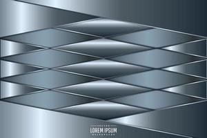 Metallic technology geometric background with blue modern design. vector