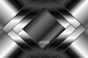 Metallic technology background with gray and silver dark space modern design. vector