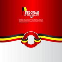 Belgium Independence Day Celebration Vector Template Design Illustration