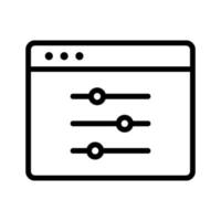 Application Configuration Icon vector