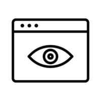 Browser Vision Icon vector