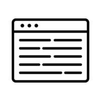 Webpage Content Icon vector