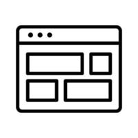 Browser Layout Icon vector