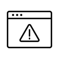 Browser Alert Icon vector