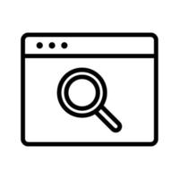 Browser Search Icon vector