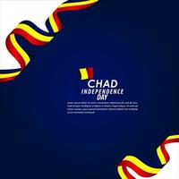 Chad Independence Day Celebration Vector Template Design Illustration