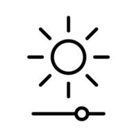 Adjust Brightness Icon vector