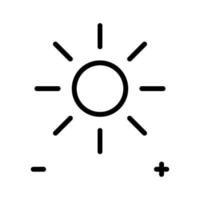 Adjust Brightness Icon vector