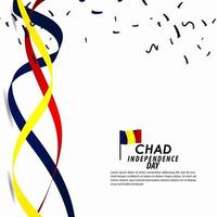 Chad Independence Day Celebration Vector Template Design Illustration