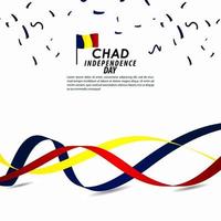 Chad Independence Day Celebration Vector Template Design Illustration