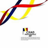 Chad Independence Day Celebration Vector Template Design Illustration