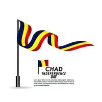 Chad Independence Day Celebration Vector Template Design Illustration
