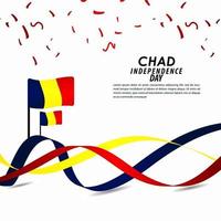 Chad Independence Day Celebration Vector Template Design Illustration