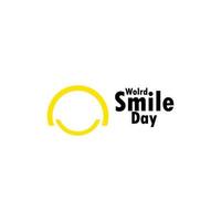 World Smile Day Celebration Vector Template Design Illustration