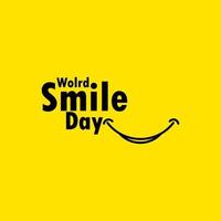 World Smile Day Celebration Vector Template Design Illustration