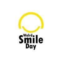 World Smile Day Celebration Vector Template Design Illustration