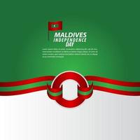 Maldives Independence Day Celebration Vector Template Design Illustration