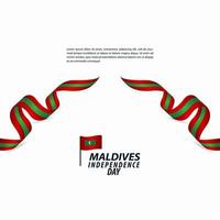 Maldives Independence Day Celebration Vector Template Design Illustration