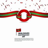 Maldives Independence Day Celebration Vector Template Design Illustration