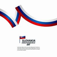 Slovakia Independence Day Celebration Vector Template Design Illustration