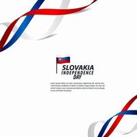 Slovakia Independence Day Celebration Vector Template Design Illustration