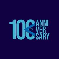 100 Th Anniversary Celebration Vector Template Design Illustration