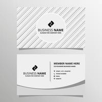 Modern Corporate White Business Card Template vector