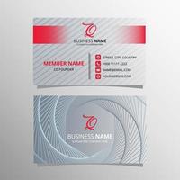 Modern Gradient Business Card Template With Gray Color vector