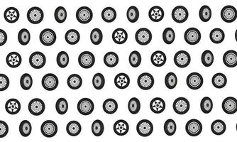 Abstract Wheel Pattern Flat Design vector