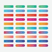 Set of ui elements buttons for website and mobile app design vector