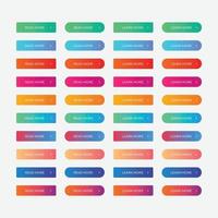 Set of ui elements buttons for website and mobile app design vector
