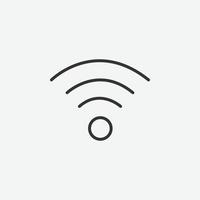 WIFI icon isolated vector. wireless internet sign on grey background. vector