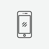 vector isolated of phone icon. mobile phone symbol.