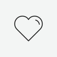 Heart, favorite vector icon. love, happy, valentine, romantic, marriage sign.