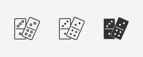 domino vector isolated icon. fun, game, activity symbol sig